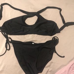 A black average swimsuit from target